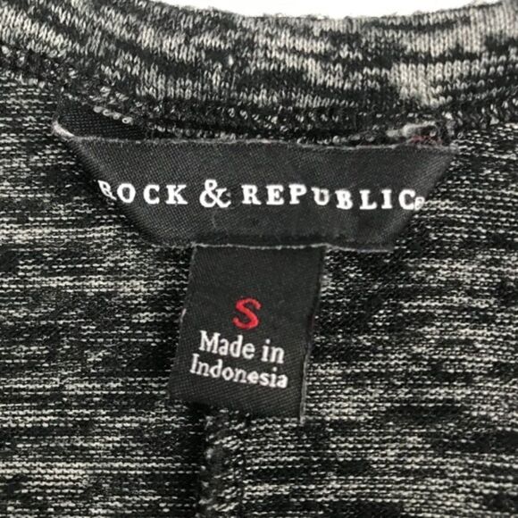 Rock & Republic Scoop Neck Cutout Sweater Women's Size Small Pullover Stretch - Picture 5 of 6